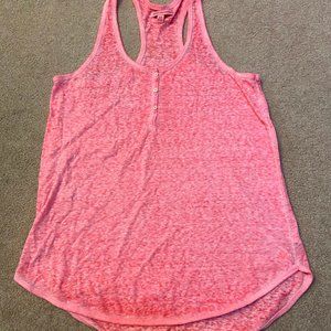 American Eagle Pink razerback tank top